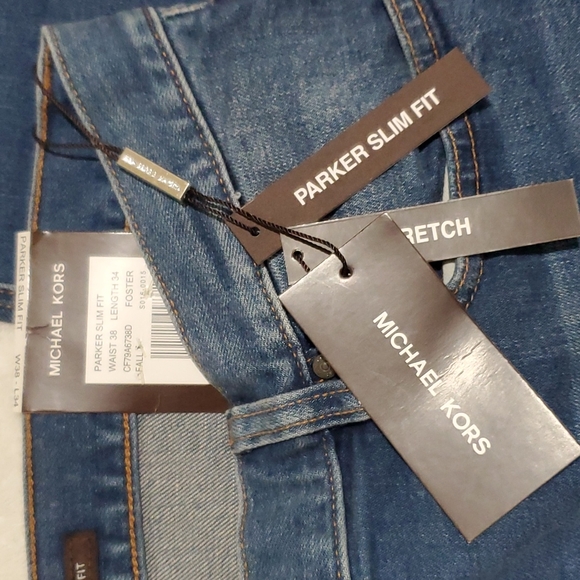 ❌️SOLD❌️NWT Michael Kors Parker Slim Fit Stretch - Picture 4 of 7